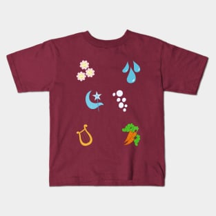 My little Pony - Elements of Harmony Cutie Mark Special V3 (Lunaverse) Kids T-Shirt